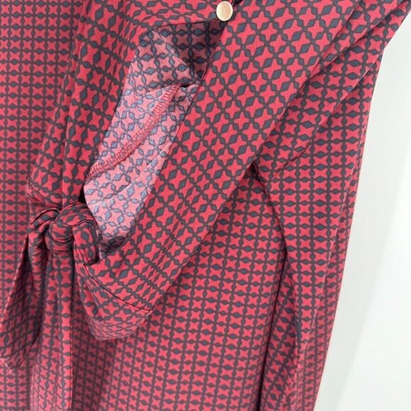 The limited woman's knit shirt top open sleeve red pattern size 1X plus - Picture 6 of 10